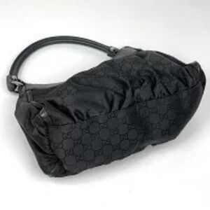 Gucci Shoulder Black Hobo Handbag Aby GG Bag